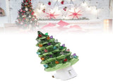 Xmas Tree Night Light Ceramic Decorative Plug in Tree Nightlight Xmas Decor for Bedside Tables Study V1294-YM0901-3115240103412
