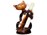 1 pcs Metal Cat Shape Wine Rack Creative Wine Rack Wine Cabinet Decoration Modern Style Cute V1366-AZ2-W-05450