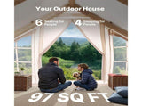 Inflatable Tents for Camping, 4-6 Person Easy Setup Blow up Tent with Hand Pump, 300D Oxford 4 V952-KJZP331MCQWZC4B47V0