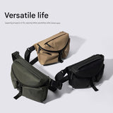 Black Ultra-Light Men's Crossbody Bag - PU Water-Resistant Sling Bag with Multi-Compartment Storage, V888-ELOSUNG56148-1