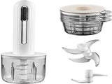 Food Processor - Cordless and USB-C Rechargeable - 4 Cups for Portion Control - Powerful Stainless V1188-MS101-00787-1