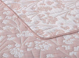 Bianca Myra Blush Floral Jacquard Bedspread Set Super King V442-BCA-BEDSPREAD-MYRA-BLUSH-SK