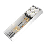 Long Drawer Divider Organizer Aluminum Drawer Cutlery Storage Partition Tray for Kitchen V1294-YM0901-3117230351311