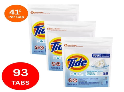 Tide Gentle Cold Water x 93 Laundry Pods TIDE-80797341X3_NZ