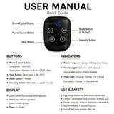 Smart Heated Massage Waist Belt Dual Motor 9-Level Vibration 5-Level Heat Therapy, Detachable V1232-AMQ-YB-001