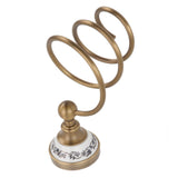 Brass Hair Dryer Holder Antique Retro Hairdryer Hanging Rack for Bath Storage Accessories V1294-YM0521-3112220089811