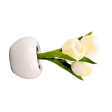 Tulip Night Light Soft Light Exquisite Ceramics PU Flower Table Lamp for Bookstores Cafes Battery V1294-YM0626-3119220194711
