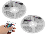 5050 300LED RGB Strip Lights IP65 12V Dimmable Color Changing Lamp Remote Control V1294-YM0901-3119210072811