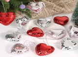 Sales Today Only 12Pcs Valentine Decorations Heart Ornaments Romantic Valentine's Day Gifts V1366-AZ2-W-22697