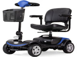 EQUIPMED FreeRoam Mid-Sized Lithium Fast Easy Charge Mobility Scooter, Blue V219-HMBMSCEQ3LBA