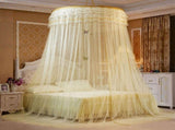 Breathable Round Canopy Lace Princess Style Mosquito Net Bed Curtain Netting V1294-YM0901-JY25278-04