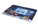 Christmas Style Curtain Personalized 3D Digital Printing Blackout Curtains Waterproof Cloth Shower V1294-YM0523-3117210203312