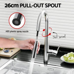 Kitchen Mixer Tap Pull Out Round 2 Mode Sink Basin Faucet Swivel WELS Chrome TAP-A-82H52-SI