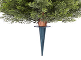 Artificial Topiary Cypress Trees with Ground Spike, 2 Set 406mm Faux Shrubs & Bushes Potted Plants, V952-DDMJCRGXJBS12L95S001V0