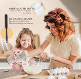 1000ml Sourdough Fermentation Jar in a Glass Jar Includes stirring spoon, measuring cup, and V1188-ZXY-131-345