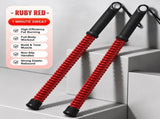 Cordless Spring Workout Rope, 2.18 Lbs A Pair, 16.93in Red, Indoor Outdoor Arm Strength Training V1221-XM-LB2711-GM107