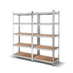 Giantz 2x1.8M Garage Shelving Warehouse Rack Pallet Racking Storage Shelf Silver WR-9X18-GVN-SVX2