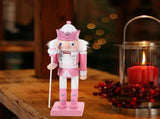 Collectible Wood Nutcracker Puppet Set Festive Holiday Decor Assorted 4Pcs V1370-AZ4-16845