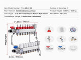 7-Branch Heat Manifold, 1/2" PEX Tubing Manifold, Stainless Steel PEX Manifold for Hydronic V952-DRFSQBXG7HLG5ODPQV0