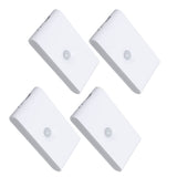 4PCS LED Motion Sensor Night Light 2700K Type C Rechargeable Magnetic Double Side Lighting Motion V1294-YM0901-3119240154311