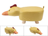Cute Animal Footstool with Soft Padded Cushion and Prevent Slip Feet Small Footrest Stools for Kids V1294-YM0703-3116230004211