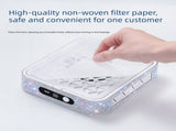 White Rechargeable Nail Dust Collector with Rhinestone Design - Portable Nail Vacuum Cleaner with V888-ELOSUNG57283
