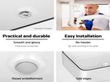 Cefito Bathroom Basin Ceramic Vanity Sink Hand Wash Bowl Above Counter 48x37cm CB-480-WH-BK