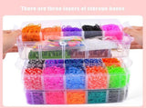 28,000 Pieces Super Large Loom Bands Kit with Accessories, Multi-Color V1237-ZY-506-0053