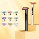 LED Facial Wand Neck Massager Red Light Therapy Beauty Device Skincare Tool - Black - Size 167mm V1107-111-23555-BLK-167MM