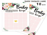 5 PCS Draw Baby Shower Games, Boy or Girl Gender Reveal Party Game - Baby Shower Party Activities V1366-AZ2-W-04322