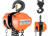 Hand Chain Hoist, 3 Ton Capacity, Manual Chain Block with Upgrade G80 Galvanized Chain, 6 m Lifting V952-SJSLHL3T20FTM28SX001V0