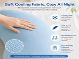 Pea Pod Shape Body Pillow for Adults Full-Body Support Side Sleeper Pillow, Pregnancy Back Pain V1107-CS-BSMBZ5