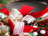 Christmas Wreath with Pine Cones, Red Berries, and Festive Bow - 40cm Holiday Door Decor V888-ELOSUNG10490