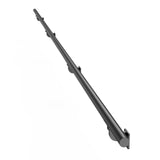 Wall Mounted Stair Handrail, 3665mm Pipe Staircase Handrail, Black Galvanized Aluminum, 32mm Pipe V952-BGSLZYGFS12FAJ1NC001V0