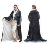Wearable Heated Blanket Blanket With Sleeves Heated Throw Temperature - Gray - Size 127-177cm V1102-114-28959-GRY-127-177CM