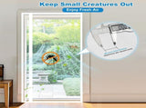 White Magnetic Mosquito Net Door Self-Adhesive Side Opening Curtain Removable Durable Insect Fly and V1188-MS-325-1314