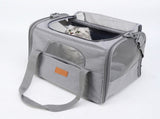 Foldable Soft-Sided Pet Carrier for Travel - Fits Cats & Small Dogs Under 6kg, with Removable Plush V888-ELOSUNG35854