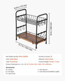 VEVOR 2 Tier Coffee Bar Organizer for Countertop w/ 12 Movable Hooks Mug Holder V952-LYSMKBGJBGSLN4HGLV0