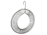 Hanging Wreath Bird Feeder Carbon Steel Large Capacity Portable Peanut Bird Feeder with Hanging Hook V1294-YM0901-3111240293211