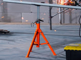 Pipe Stand, 2500LBS Heavy Duty Pipe Jack Stands, 27.2"-52" Height Adjustable V Head Pipe Stand, 45 V952-ZXGDZCZJ2852R9DRBV0