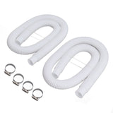 Swimming Pool Replacement Hoses with Clamps for 300 330 530 1000 Gallon Pool Pump V1294-YM0703-3111230125411