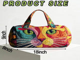 Hippie Bohemian Quilted Weekender Travel Bag, Multifunctional Tote Bags with Zipper, Retro Book V1107-CS-YISEE27