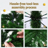 Jingle Jollys Christmas Tree 2.1M LED Sparse Xmas Tree 860 Tips Party Decoration XM-TR-SPARSE-7FT-LED