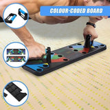 9 in 1 Push Up Board Yoga Bands Fitness Workout Train Gym Exercise Pushup Stand V63-832261