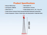 Chain, 8 mm x 150 cm Lifting Chains with Hooks, G80 Engine Chain Hoist Lifts, 5 Ton Lifting V952-DGDLJZMGFHZYJ5B2UV0