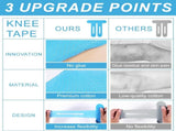 15pcs Precut Kinesiology Tape for Knees, Breathable & Waterproof Pre Cut Sport Tape Running V1259-DP01-A-2679