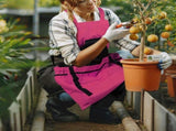 Gardening Apron,Unisex Waterproof Canvas Garden Apron with Pockets Harvesting , Gardening Gifts V1370-AZ4-00149