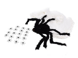 Decorative Spider Spook House Artificial Spider with Fake Cobweb for Party Halloween Festival V1294-YM0523-3115210210811