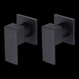 Bathroom Shower Bath Hot and Cold Square Mixer WATERMARK Certified in Black V63-847901