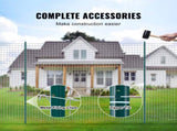 7 Feet Fence Post, 10 Pack U-Channel Heavy Duty Metal Fence Posts, Sturdy Steel Fence Stakes for V952-WLLZJSK7YC103JD9JV0